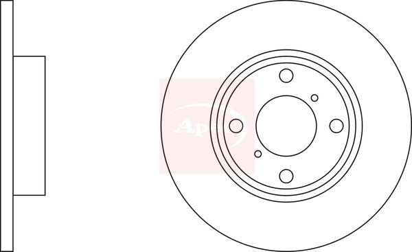 Apec DSK2110 Brake Disc - 2