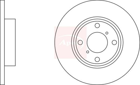 Apec DSK2110 Brake Disc - 2
