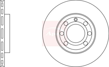 Apec DSK2114 Brake Disc - 1