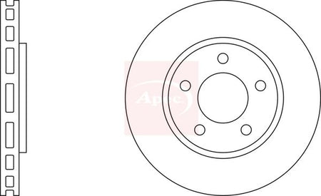 Apec DSK2118 Brake Disc - 1