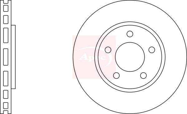Apec DSK2118 Brake Disc - 1