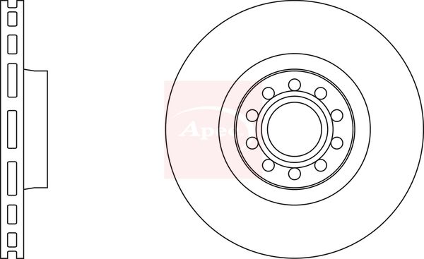 Apec DSK2119 Brake Disc - 1