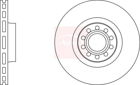 Apec DSK2119 Brake Disc - 1