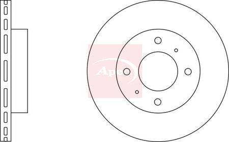 Apec DSK2125 Brake Disc - 1