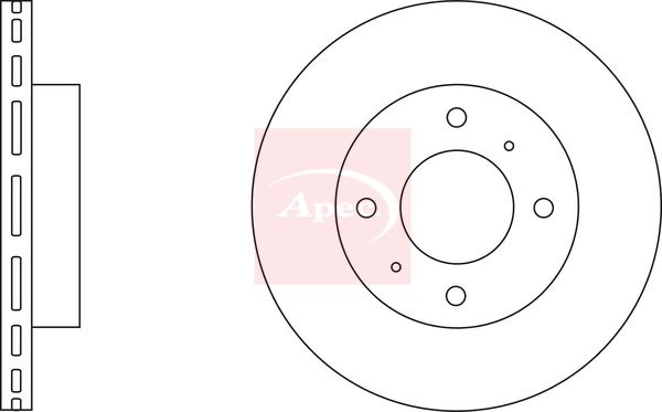 Apec DSK2125 Brake Disc - 1
