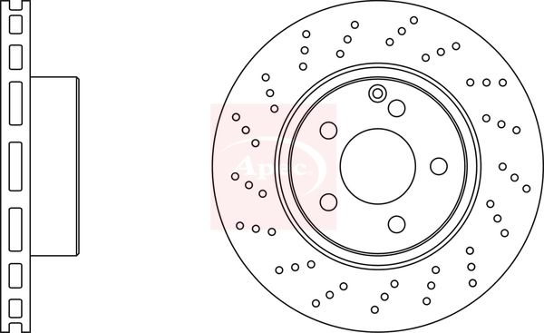 Apec DSK2132 Brake Disc - 1