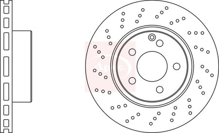 Apec DSK2132 Brake Disc - 1