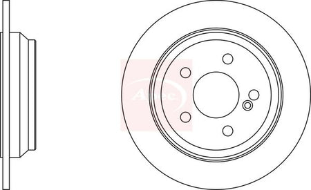 Apec DSK2135 Brake Disc - 1