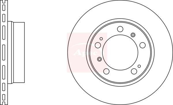 Apec DSK2139 Brake Disc - 1