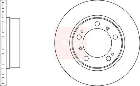 Apec DSK2139 Brake Disc - 1