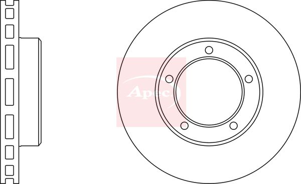 Apec DSK2149 Brake Disc - 1