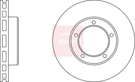 Apec DSK2149 Brake Disc - 1