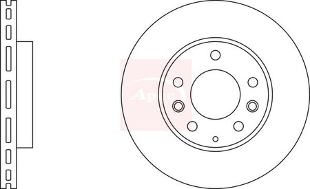 Apec DSK2150 Brake Disc - 1