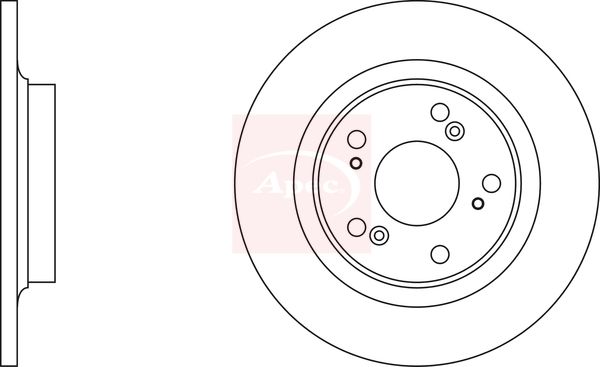 Apec DSK2154 Brake Disc - 1