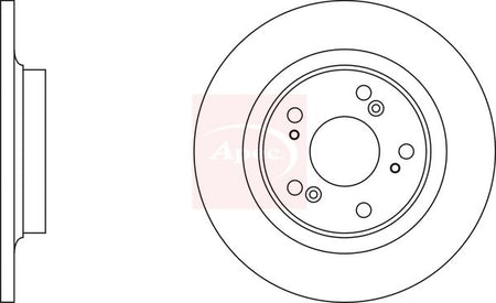Apec DSK2154 Brake Disc - 1