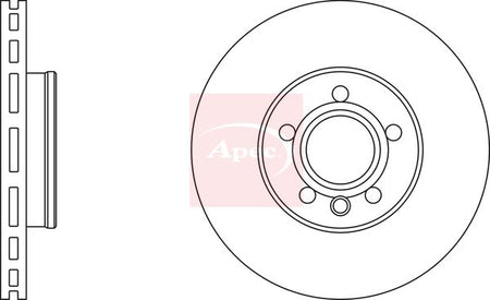 Apec DSK2166 Brake Disc - 1