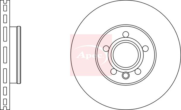 Apec DSK2166 Brake Disc - 1