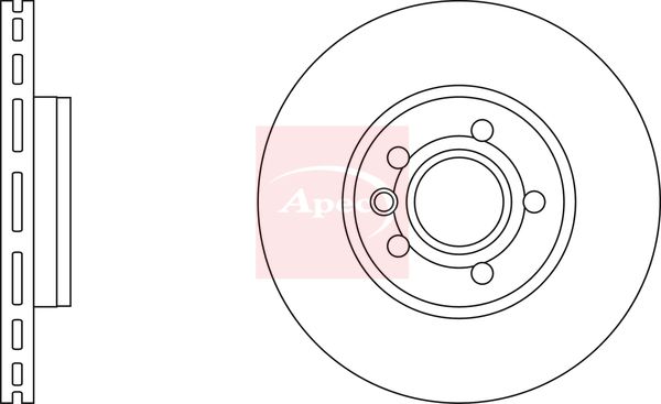 Apec DSK2168 Brake Disc - 1