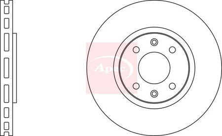 Apec DSK2175 Brake Disc - 2