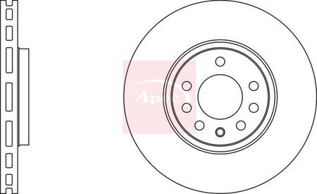 Apec DSK2178 Brake Disc - 1