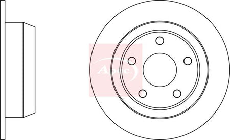 Apec DSK2180 Brake Disc - 1