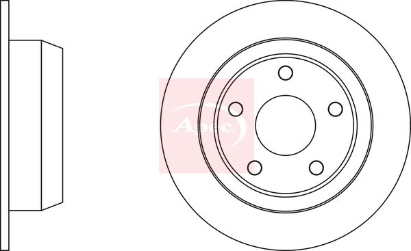 Apec DSK2180 Brake Disc - 1
