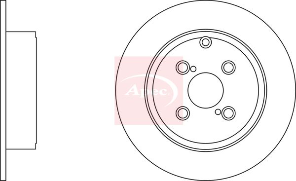 Apec DSK2182 Brake Disc - 1