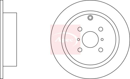 Apec DSK2183 Brake Disc - 1