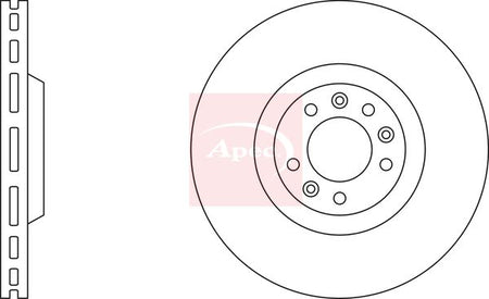 Apec DSK2184 Brake Disc - 1