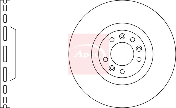 Apec DSK2184 Brake Disc - 1
