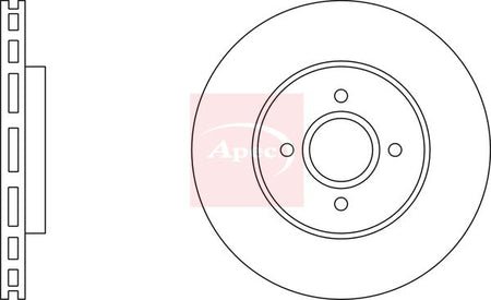 Apec DSK2185 Brake Disc - 1