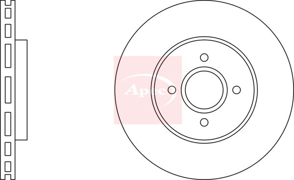 Apec DSK2185 Brake Disc - 1