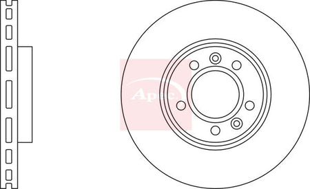 Apec DSK2186 Brake Disc - 2