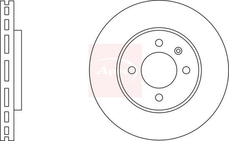 Apec DSK2187 Brake Disc - 1