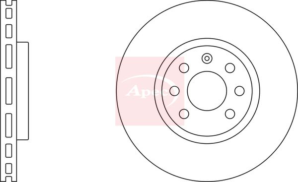 Apec DSK2188 Brake Disc - 2