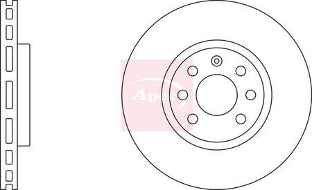Apec DSK2188 Brake Disc - 2