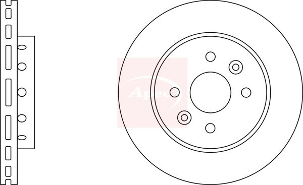 Apec DSK2189 Brake Disc - 1