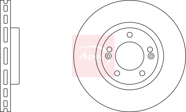 Apec DSK2190 Brake Disc - 1