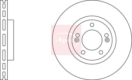 Apec DSK2190 Brake Disc - 1