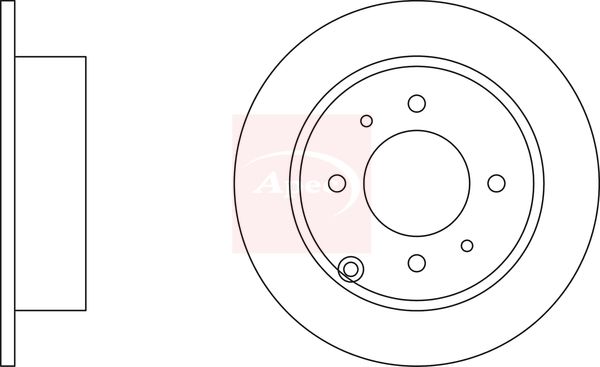 Apec DSK2191 Brake Disc - 1