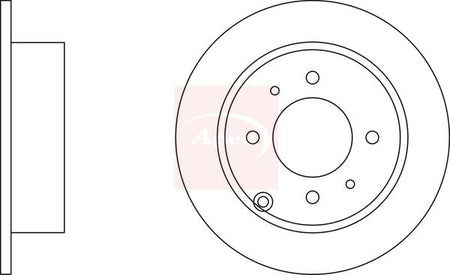Apec DSK2191 Brake Disc - 1