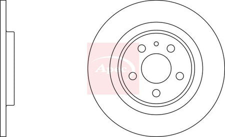 Apec DSK2192 Brake Disc - 1