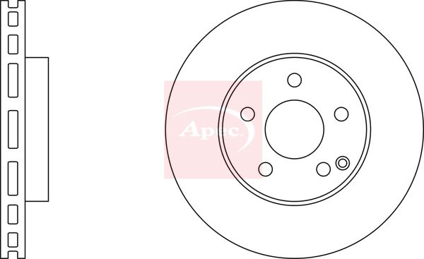 Apec DSK2195 Brake Disc - 2