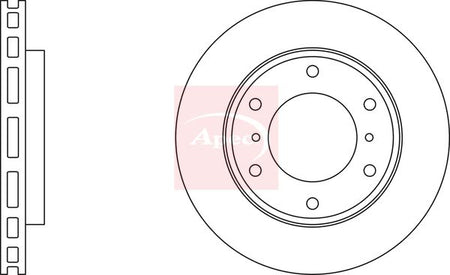 Apec DSK2198 Brake Disc - 1