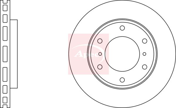 Apec DSK2198 Brake Disc - 1