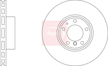 Apec DSK2199 Brake Disc - 1