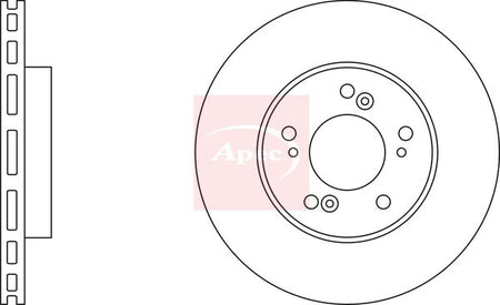 Apec DSK2204 Brake Disc - 1