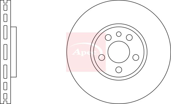 Apec DSK2205 Brake Disc - 1