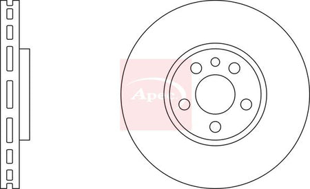 Apec DSK2205 Brake Disc - 1