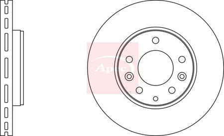 Apec DSK2206 Brake Disc - 1